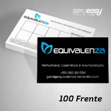 100 Frente Cartões de Visita
